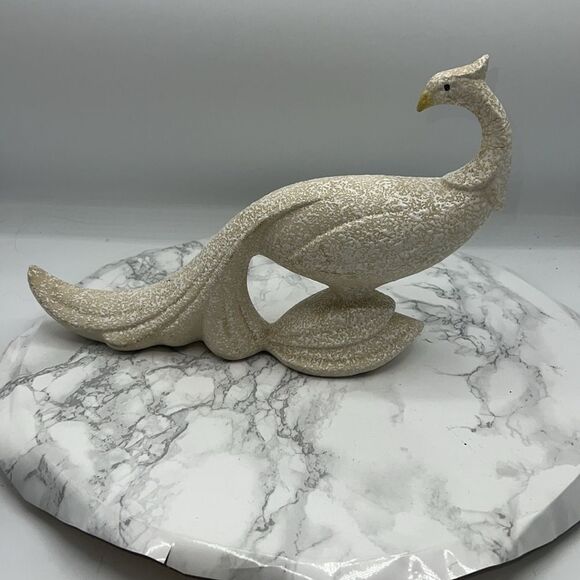 MADDUX OF CALIFORNIA VINTAGE 1950-1960s MCM Splatterware Peacock Figurine - Picture 4 of 5
